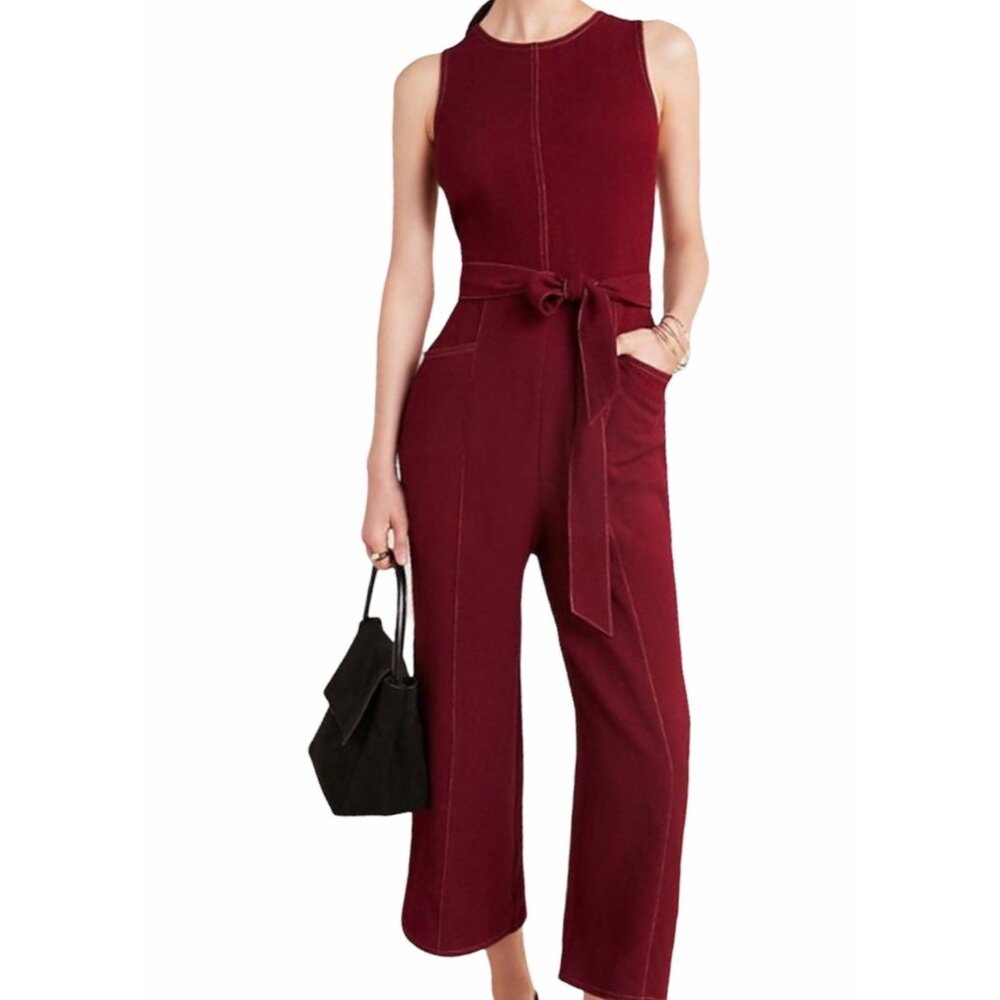 Anthropologie Greylin Colleen Stitched Jumpsuit Size Small